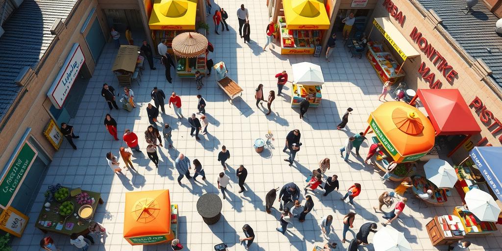 map showing distribution channels for products