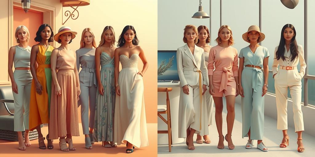 pastel color palette with key traits visual