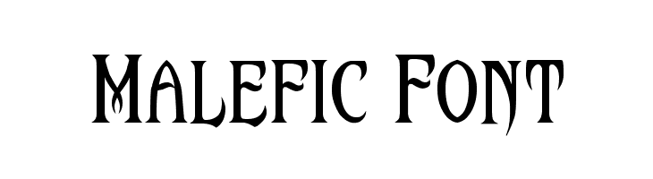 Disney animated movie Maleficent Font called Malefic.