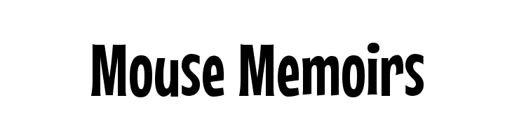 Mouse Memoir Disney Font for graphic design inspired by Mickey Mouse.