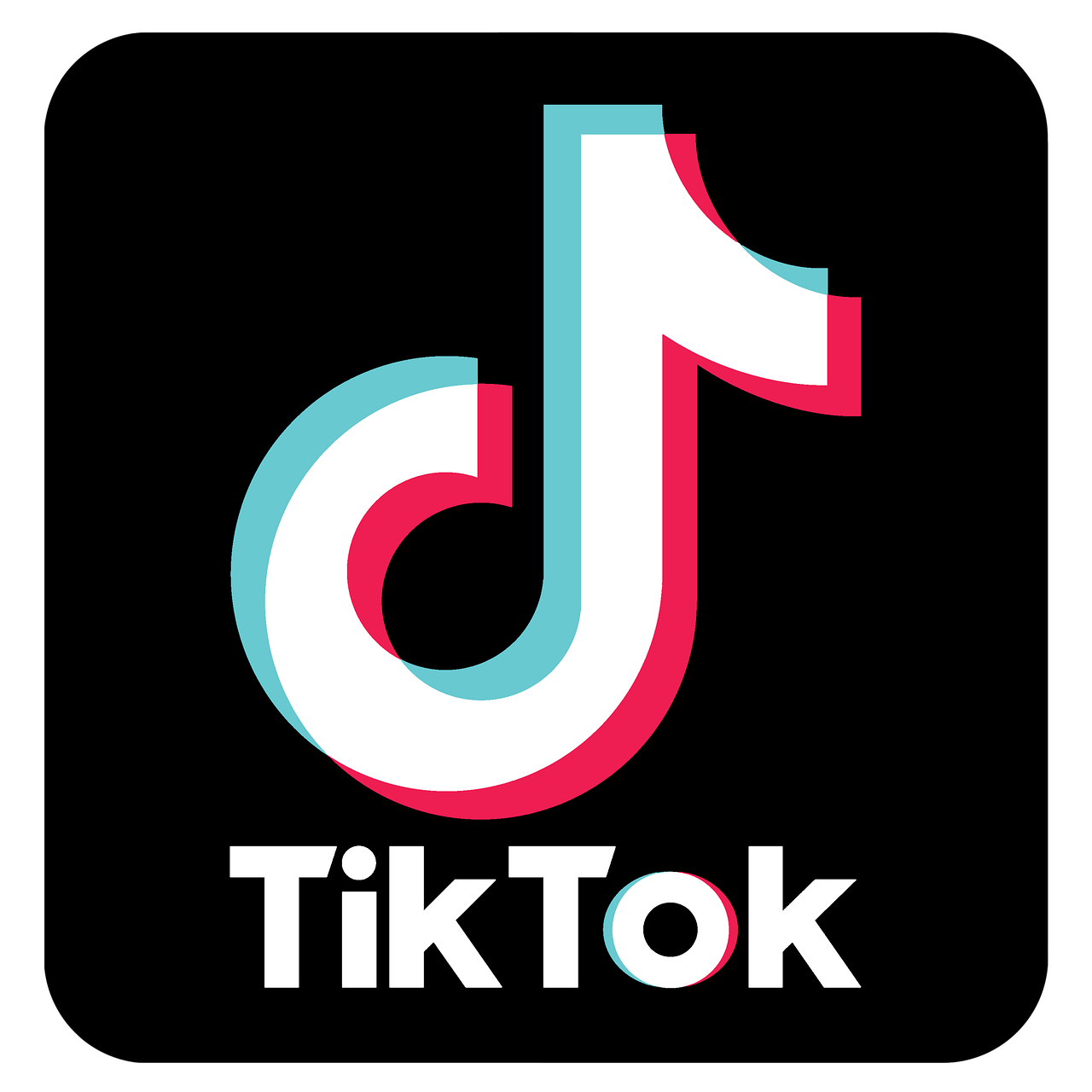 Logo fonts and colors of TikTok.